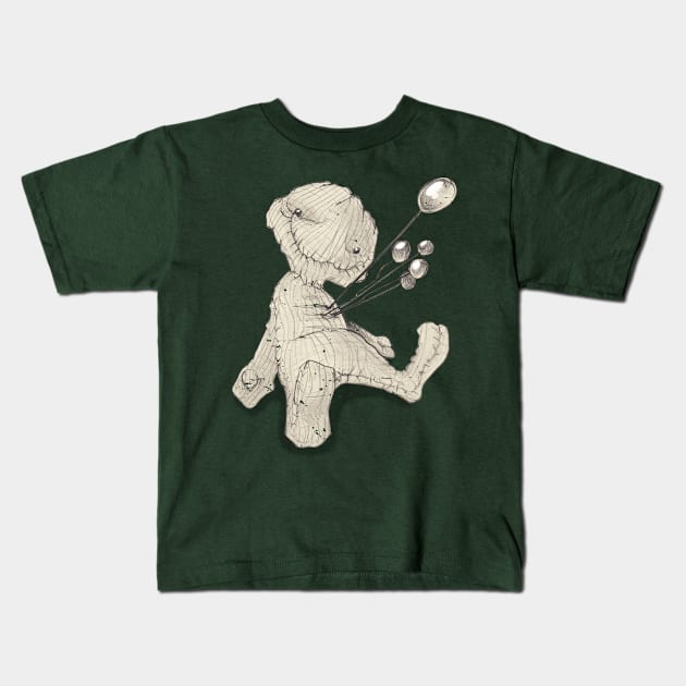 pinned Kids T-Shirt by bobgoodallart